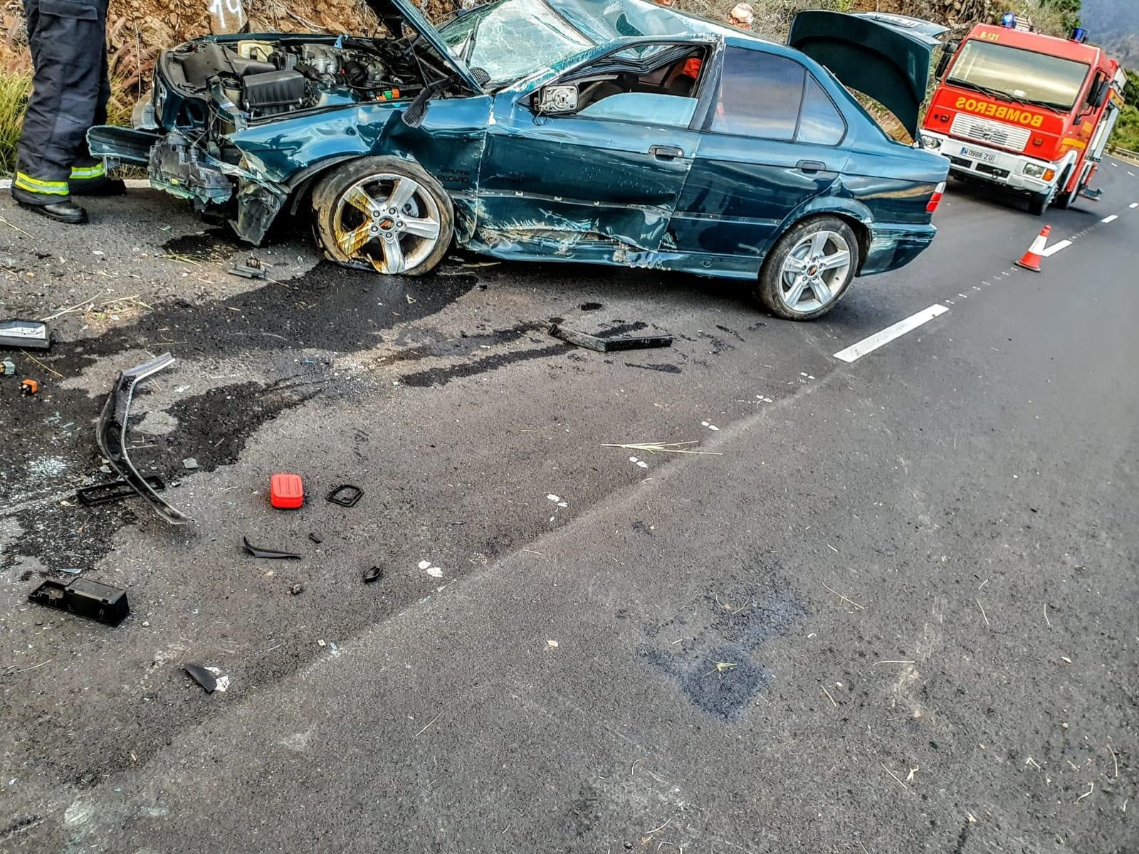 Ayer Se Produjo Un Accidente En La Carretera Del Time Que Deja Una