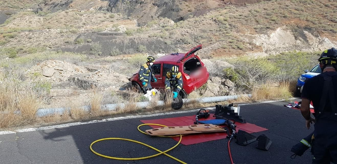 Un Hombre Herido Moderado Al Caer Su Coche Por Un Terrapl N En Tenerife